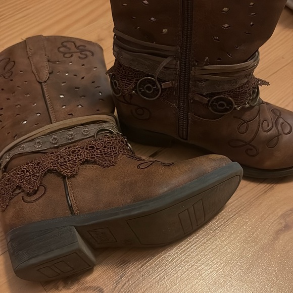 Girls Rodeo Ropers Boots size 10M - Picture 6 of 7